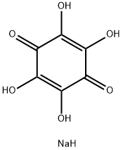 テトラヒドロキシ-1,4-ベンゾキノン二ナトリウム 化学構造式