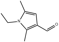 1-エチル-2,5-ジメチル-1H-ピロール-3-カルブアルデヒド 化学構造式