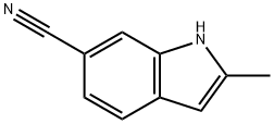 6-氰基-2-甲基吲哚 结构式