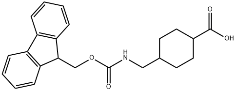 N-FMOC-4-氨甲基环己烷羧酸 结构式