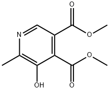 5-羟基-6-甲基吡啶-3,4-二羧酸二甲酯,18872-74-7,结构式