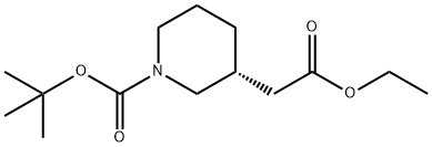 (R)-N-Boc-3-Piperidine acetic acid ethyl ester Structure