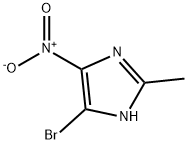 5-ブロモ-2-メチル-4-ニトロ-1H-イミダゾール 化学構造式