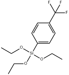 三乙氧基[4-(三氟甲基)苯基]硅烷 结构式