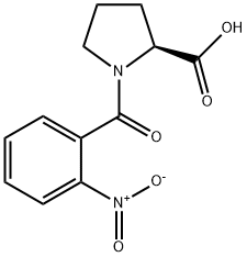 N-(2-Nitrobenzoyl)-L-proline Structure