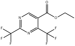 ETHYL-2-TRIFLUOROMETHYL-4-TRIFLUOROMETHYL-5-PYRIMIDINE CARBOXYLATE Struktur