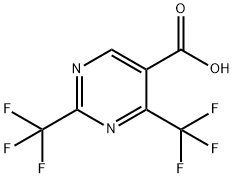2,4-BIS(TRIFLUOROMETHYL)PYRIMIDINE-5-CARBOXYLIC ACID Struktur
