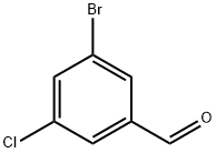 3-ブロモ-5-クロロベンズアルデヒド 化学構造式