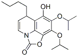 2H,6H-Oxazolo[5,4,3-ij]quinolin-2-one,  6-butyl-7-hydroxy-8,9-bis(1-methylethoxy)- 结构式