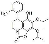 2H,6H-Oxazolo[5,4,3-ij]quinolin-2-one,  6-(2-aminophenyl)-7-hydroxy-8,9-bis(1-methylethoxy)- 结构式