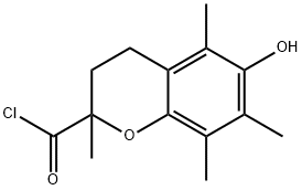 2H-1-BENZOPYRAN-2-CARBONYL CHLORIDE,3,4-DIHYDRO-6-HYDROXY-2,5,7,8-TETRAMETHYL Structure
