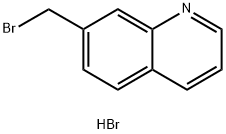 7-(溴甲基)喹啉氢溴酸盐 结构式