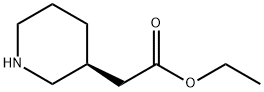 (3S)-ピペリジン-3-酢酸エチル 化学構造式