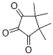 4,4,5,5-tetramethylcyclopentane-1,2,3-trione 化学構造式