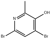 4,6-Dibromo-3-hydroxy-2-methylpyridine Structure