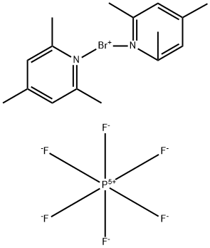 BIS(2,4,6-TRIMETHYLPYRIDINE)BROMONIUM HEXAFLUOROPHOSPHATE Struktur