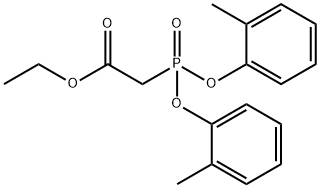 DI-O-TOLYLPHOSPHONOACETIC ACID ETHYL ESTER Struktur