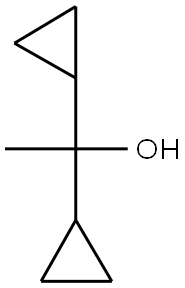 1,1-DICYCLOPROPYL-ETHANOL,18895-50-6,结构式
