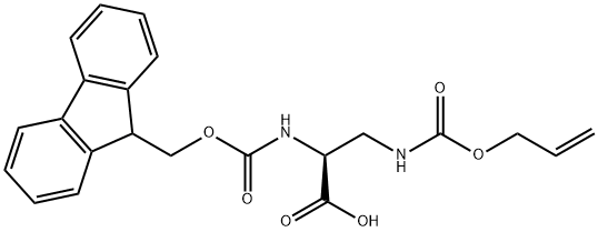 N-芴甲氧羰基-3-[[(烯丙氧基)羰基]氨基]-L-丙氨酸,188970-92-5,结构式