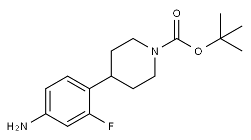 tert-Butyl 4-(4-amino-2-fluorophenyl)piperidine-1-carboxylate Structure