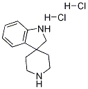 Spiro[3H-indole-3,4'-piperidine], 1,2-dihydro-, dihydrochloride Struktur