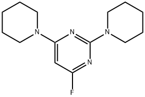 2,4-BIS(PIPERIDINO)-6-FLUOROPYRIMIDINE Structure