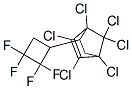 1,2,3,4,7,7-Hexachloro-5-(2,2,3,3-tetrafluorocyclobutyl)norborn-2-ene Struktur