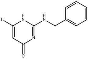 6-FLUORO-2-[(PHENYLMETHYL)AMINO]-4(1H)-PYRIMIDINONE Structure