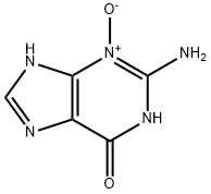 2-amino-6H-purin-6-one 3-oxide Struktur
