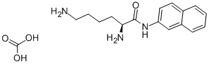 炭酸L-リシンΒ-ナフチルアミド 化学構造式