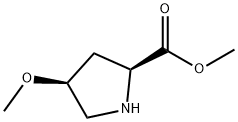 (2S,4S)-4-甲氧基吡咯烷-2-羧酸甲酯, 189069-17-8, 结构式