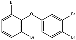 2,6-ジブロモフェニル3,4-ジブロモフェニルエーテル 化学構造式