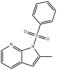 2-甲基-1-(苯磺酰基)-7-氮杂吲哚, 189089-83-6, 结构式