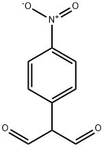 2-(4-ニトロフェニル)マロンジアルデヒド 化学構造式