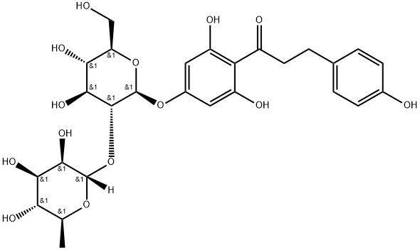 柚皮苷二氢查尔酮,18916-17-1,结构式