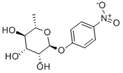 4-ニトロフェニル Α-L-ラムノピラノシド 化学構造式