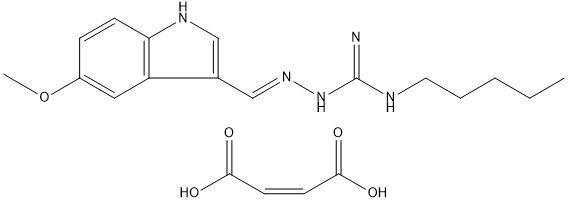 马来酸替加色罗 结构式