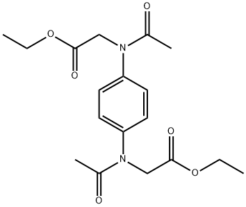 N,N’-Diacetyl-N,N'-1,4-Phenylenedi-glycine Diethyl Ester Structure