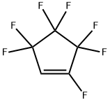 1H-HEPTAFLUOROCYCLOPENTENE 化学構造式