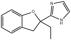 2-(2-乙基-2,3-二氢-2-苯并呋喃基)-1H-咪唑, 189224-48-4, 结构式