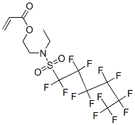 2-[ethyl[(tridecafluorohexyl)sulphonyl]amino]ethyl acrylate Structure