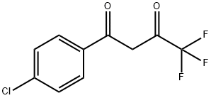 1-(4-クロロフェニル)-4,4,4-トリフルオロ-1,3-ブタンジオン 塩化物 化学構造式