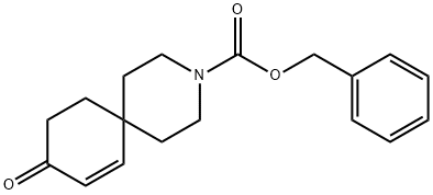 3-Azaspiro[5.5]undec-7-ene-3-carboxylic acid, 9-oxo-, phenylMethyl ester 结构式