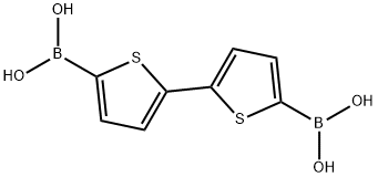 2,2'-ビチオフェン-5,5'-ジボロン酸 化学構造式