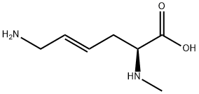 4-Hexenoicacid,6-amino-2-(methylamino)-,[S-(E)]-(9CI) 结构式