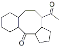 4-Acetyltetradecahydro-11H-benzo[a]cyclopenta[d]cycloocten-11-one 结构式