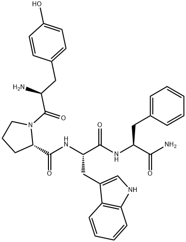 TYR-PRO-TRP-PHE-NH2, 189388-22-5, 结构式