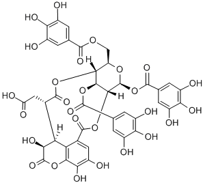 诃子林鞣酸 结构式