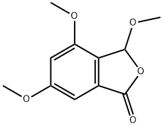 3,4,6-三甲氧基-1(3H)-异苯并呋喃酮, 189454-29-3, 结构式