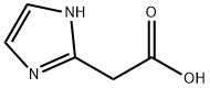 2-(1H-イミダゾール-2-イル)酢酸 化学構造式